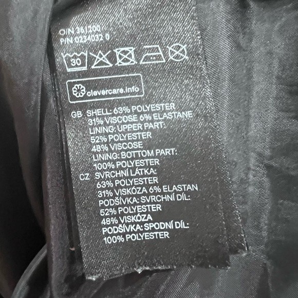 H&M black and white cutout sheath dress size 10 - Picture 10 of 10